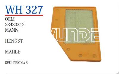 23430312 Wunder Wh327 Opel Insıgnıa Sport Hava Filtresi Wunder - WUNDER