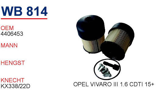 4406453 Renault Trafic 1.6 Dcı Master Iıı 2.3 Vıvaro Mazot Filtre - 1