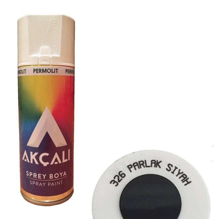 Akçalı Sprey Boya Parlak Siyah 400Ml - 1