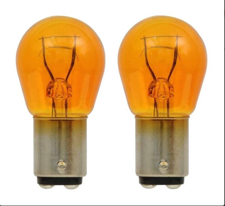 Ampul Park 1016 Çift Duy Şaşı Tırnak Sarı 12V 30/8 Osram 2357 A - 1