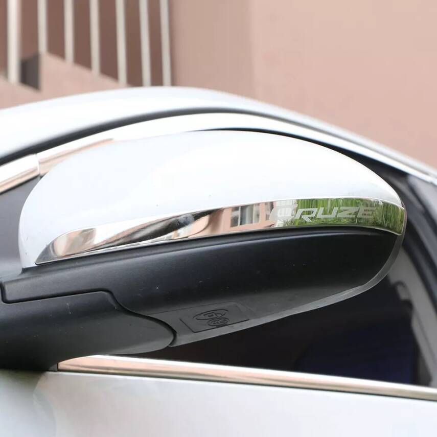 Ayna Krom Cruze Yazılı Sağ Sol Takım Siyah - 5