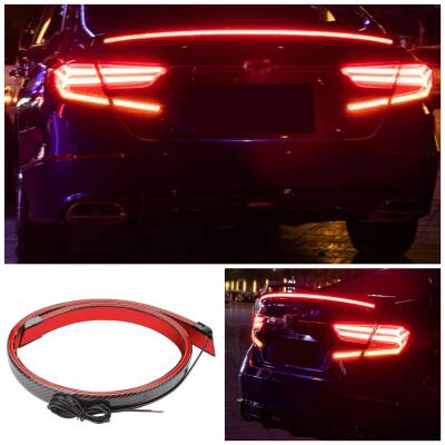 Bagaj Üstü Spoiler Neon Led Işıklı Flexi Karbon - ITHAL
