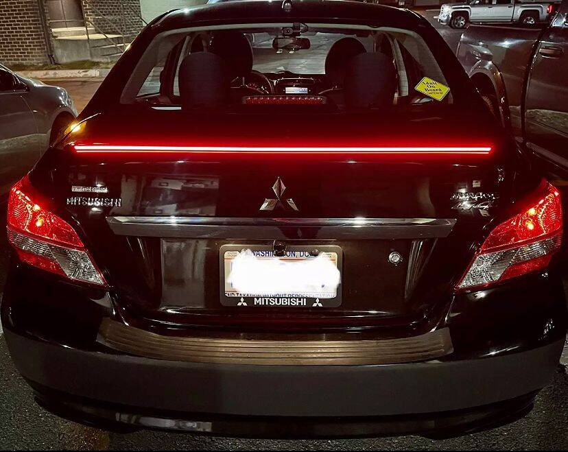 Bagaj Üstü Spoiler Neon Led Işıklı Flexi Karbon - 10
