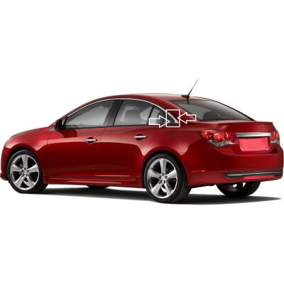 Cruze Arka Kelebek Üstü Krom 2 Parça Sedan - 2