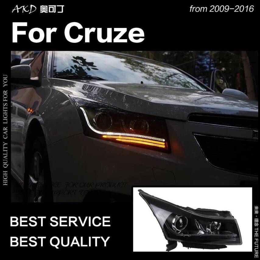 Cruze Audi Bi Xenon Mercekli Perdeli Set - 4