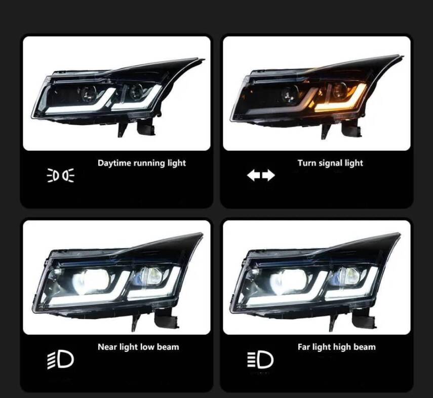 Cruze G30 Tip Bi Xenon Far Seti Sağ Sol TAKIM (Garantisiz) FULL LED - 2