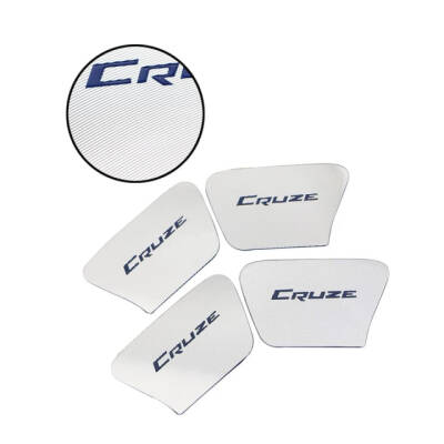 Cruze İç Açma Krom Kapak Cruze Yazılı Kırmızı 4 lü set - UMTAUTO PART