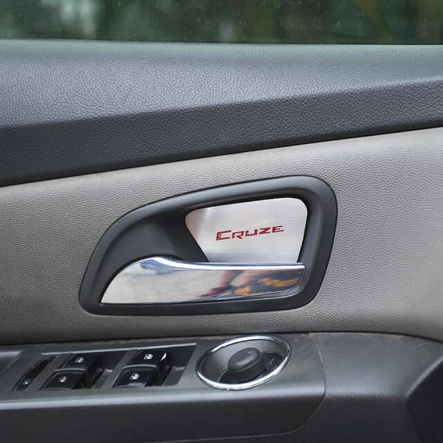 Cruze İç Açma Krom Kapak Cruze Yazılı Kırmızı 4 lü set - 5