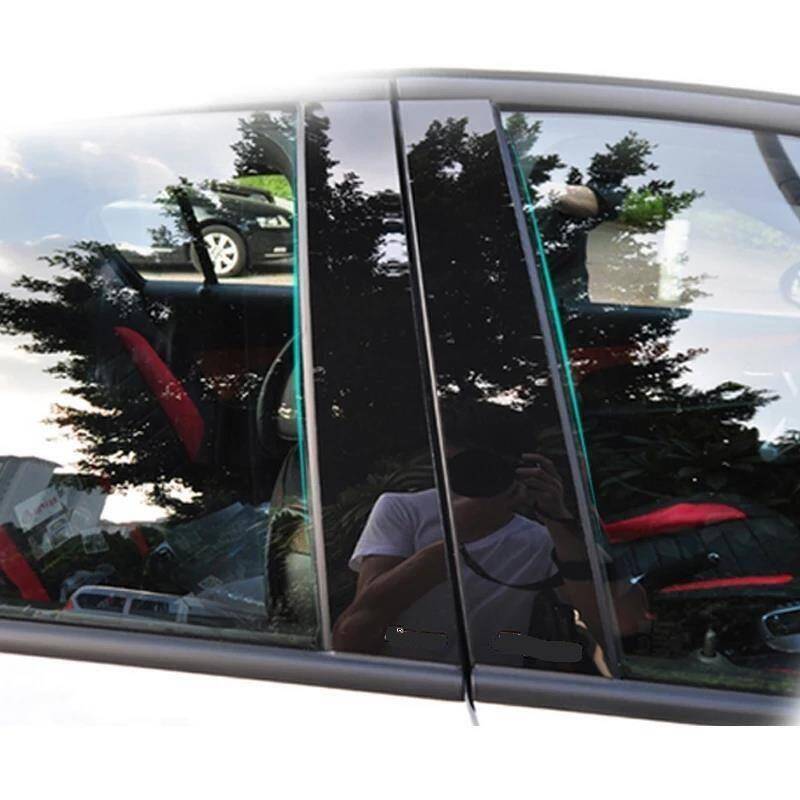 Cruze Kapı Direk Kaplaması Metal Yeni 8 Parça Titanyum Parlak Siyah - 1