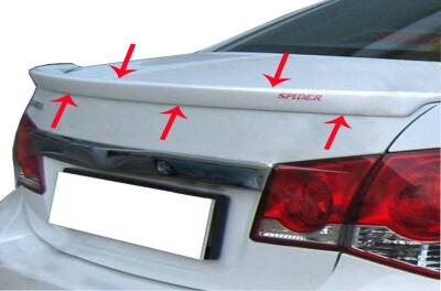 Cruze Sedan Bagaj Üstü Spider Anatomik Spoiler Boyasız - YERLI