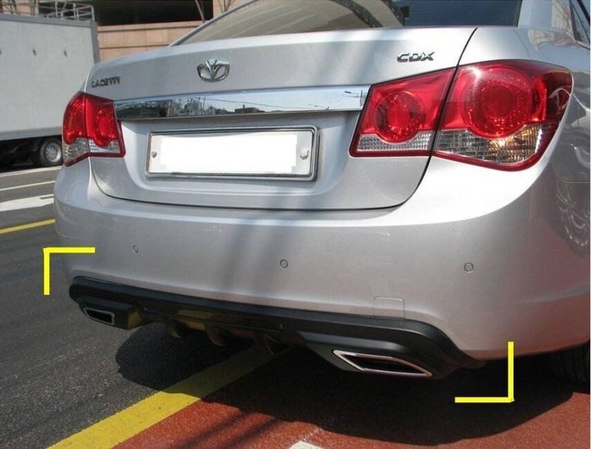 Difüzör 2 Çıkış Eksoz Cruze Siyah Orjinal Tip 2009-2012 (MAKYAJSIZ) - 2