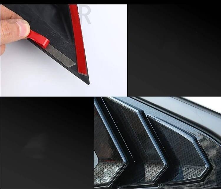 Honda Civic Fc5 Arka Kelebek Cam Rüzgarlığı Karbon - 5