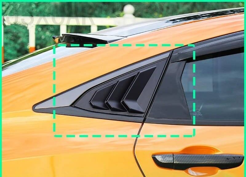 Honda Civic Fc5 Arka Kelebek Cam Rüzgarlığı Karbon - 9