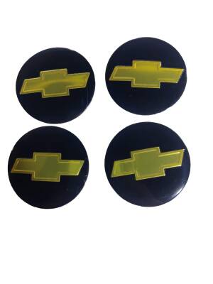 Jant Göbek Arma Chevrolet 4 Lü Set Siyah - İTHAL
