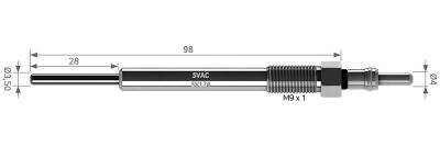 Kızdırma Bujisi Astra Aveo 1.3 Euro 5 1826357 Svac - SVAC
