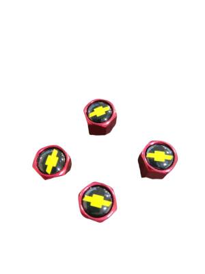 Lastik Sibob Kapak Chevrolet Kırmızı 4 Lü Set Metal Şık - İTHAL