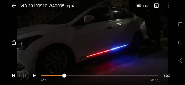 Marşbiyel Araç Altı Rgb Kumandalı Led 2 Parça - 2