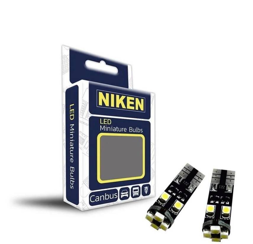 Niken Led Ampul T10 Canbus Park Ledi 8 Ledli 12V Takım 2Li - 1