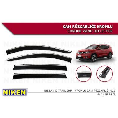 Nissan X-Trail Kromlu Cam Rüzgarlığı Niken - NİKEN