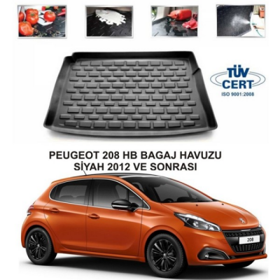 Peugeot 208 Bagaj Havuz Paspas 2012 Sonrası - UMTAUTO PART