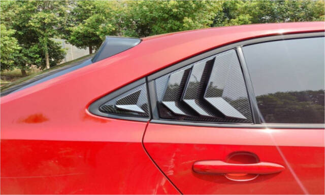 Toyota Corolla 2019 Arka Kelebek Cam Kaplama Spoiler Mat Siyah - 2