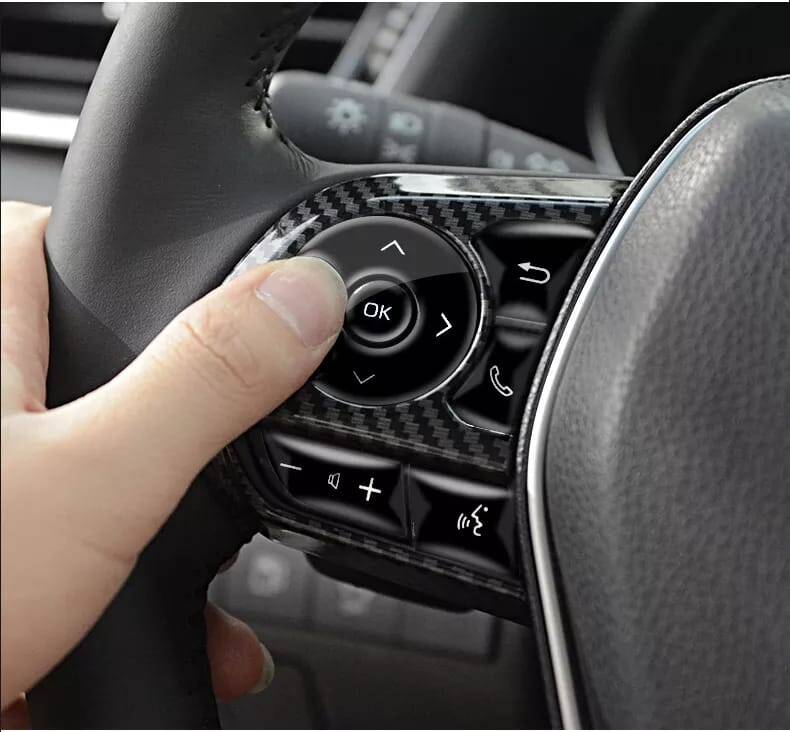 Toyota Corolla 2019 Sonrası E210 Kasa Direksiyon Tuş Kontrol Kapak 2 Li Set Gri - 2