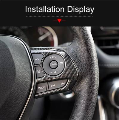 Toyota Corolla 2019 Sonrası E210 Kasa Direksiyon Tuş Kontrol Kapak 2 Li Set Gri - 4