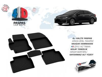Yeni Corolla 2019 Sonrası 4D Havuzlu Paspas Omsa - OMSA