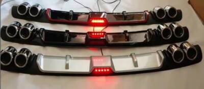 Yeni Model Ledli Çakarlı Difüzör Kırmızı - UMTAUTO PART